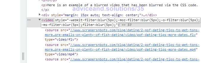Type In Style Code To Blur Video