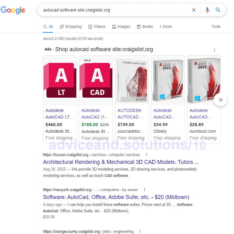 Specialized Search To Find Autocad Software Cheap