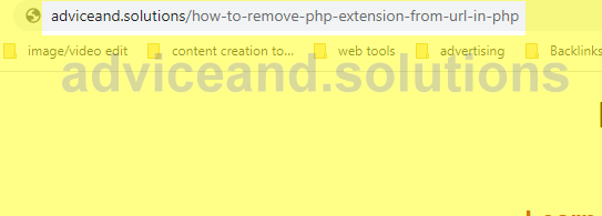 Webpage Url Without Php Extension Showing After Htaccess Change