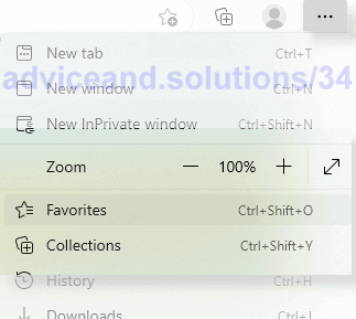 Microsoft Edge Click 3 Dot Ellipse Favorites